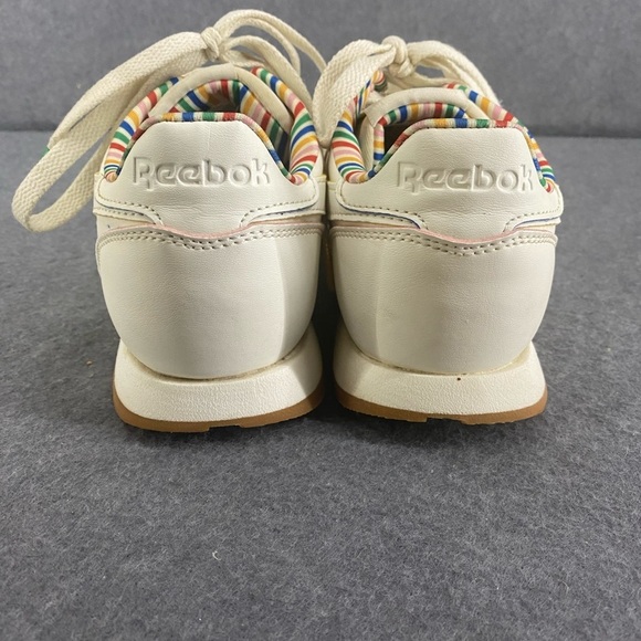 Reebok Classic Leather Chalk Sneakers Size 4 YOUTH - Picture 5 of 10